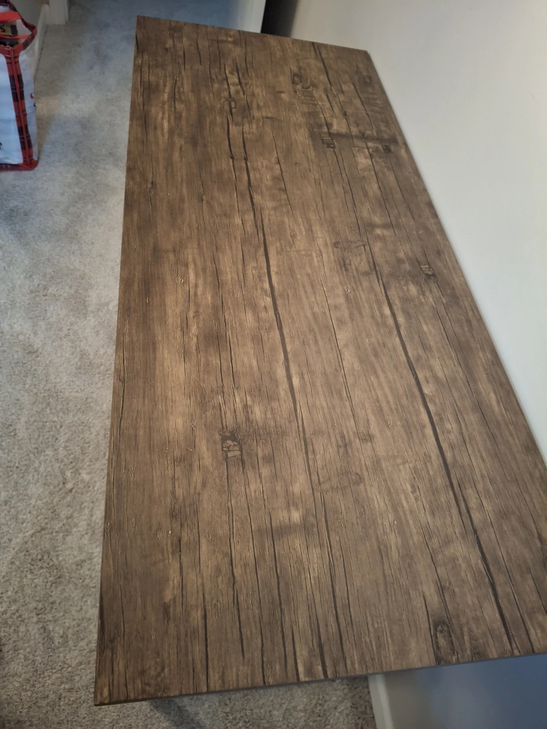 Wood Grain Desk with Shelves 🌱 - photo 3