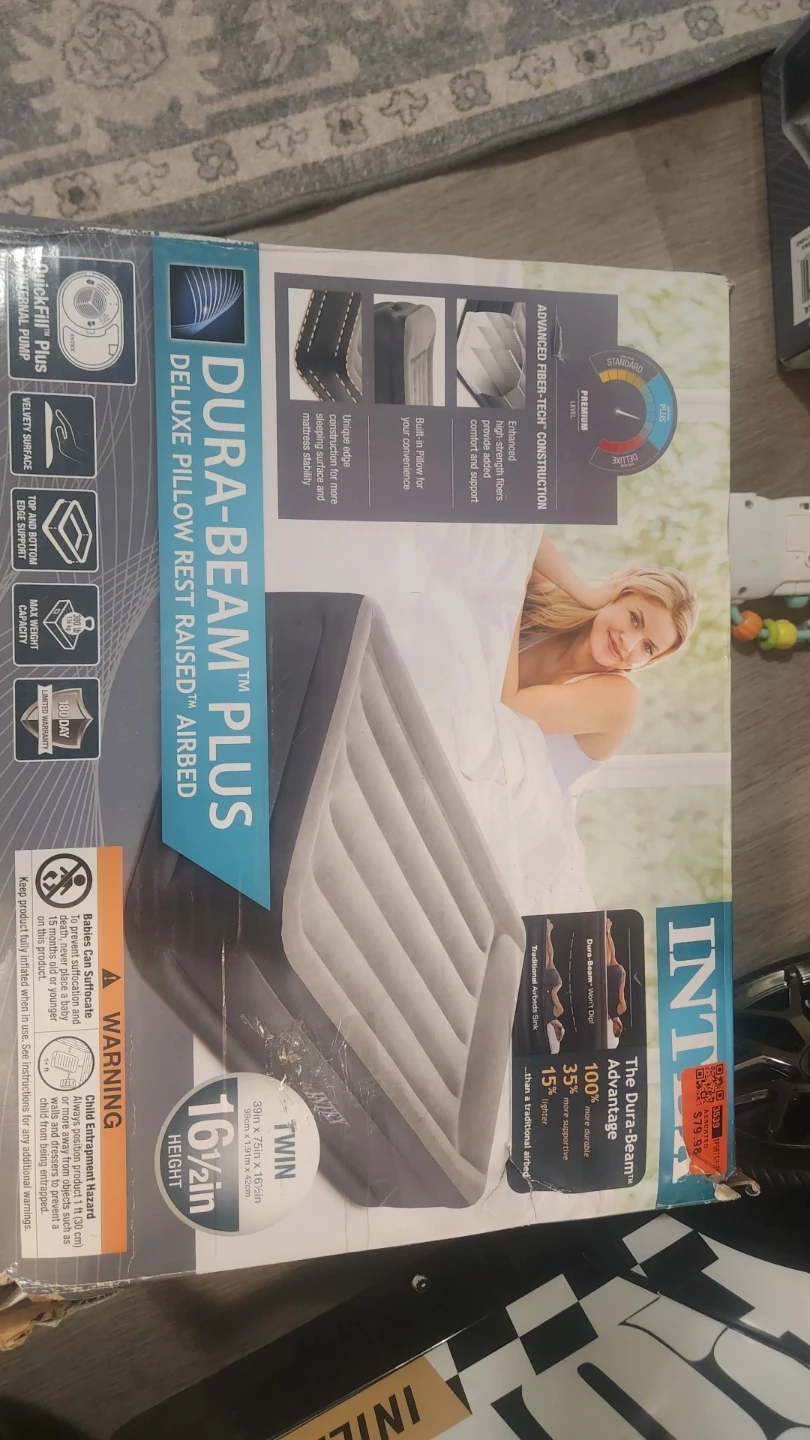Intex Dura-Beam Plus Airbed - Twin