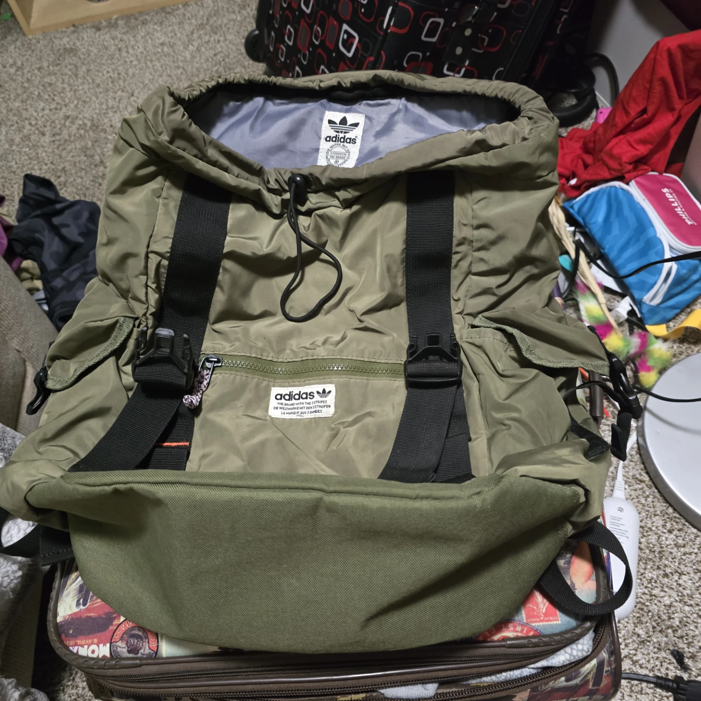 Adidas Olive Green Backpack