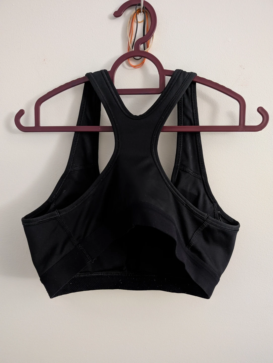 Nike Logo Dri-Fit Sports Gym Yoga Bra Black Racerback 90cm - photo 3
