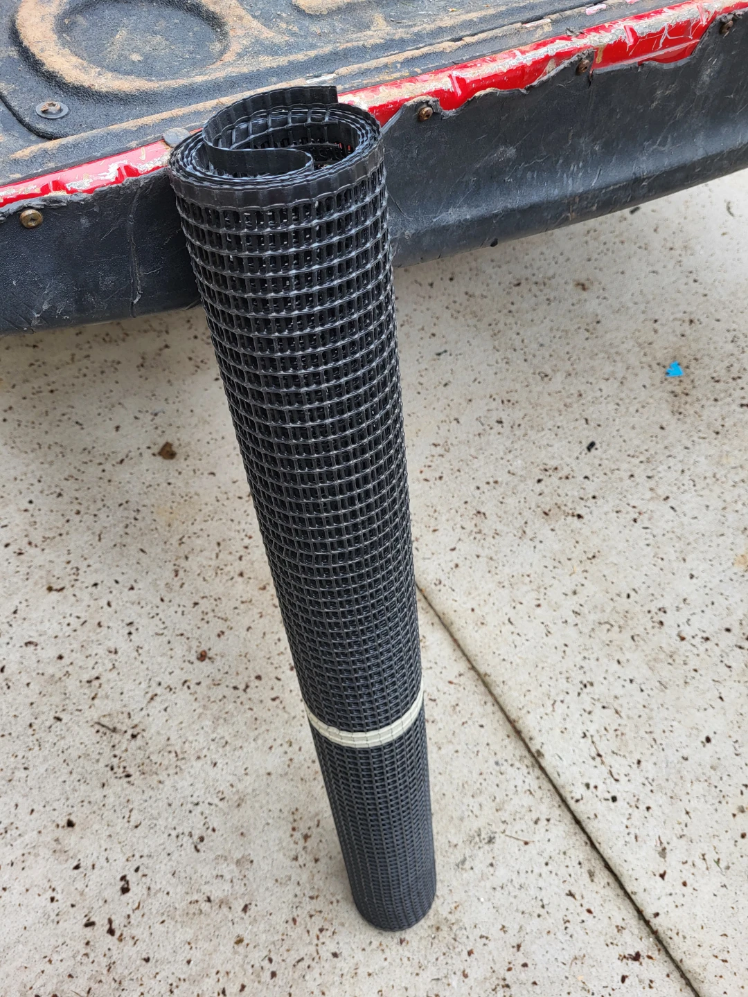 Black Plastic Mesh Roll