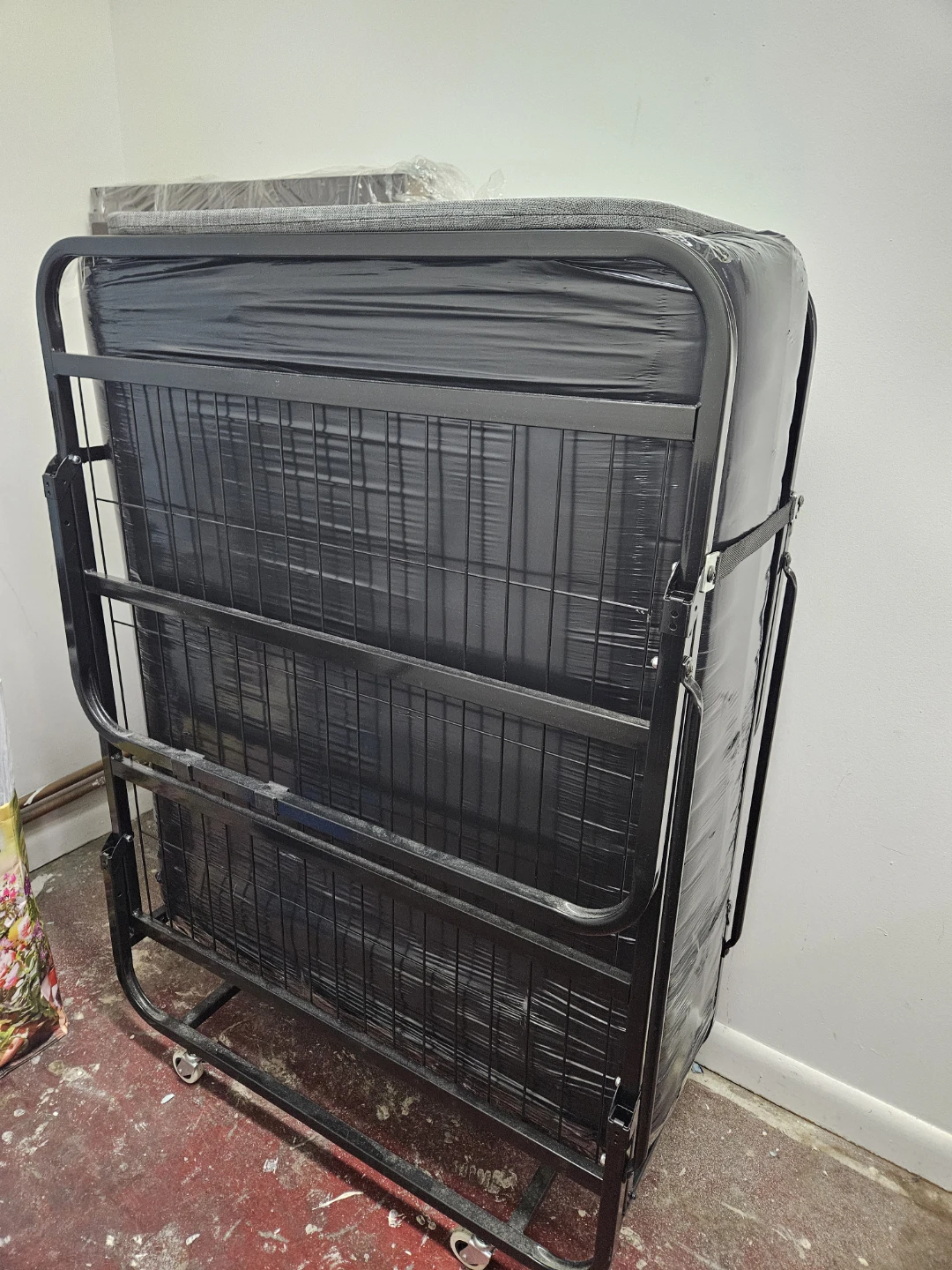Foldable Twin Bed Frame with Mattress