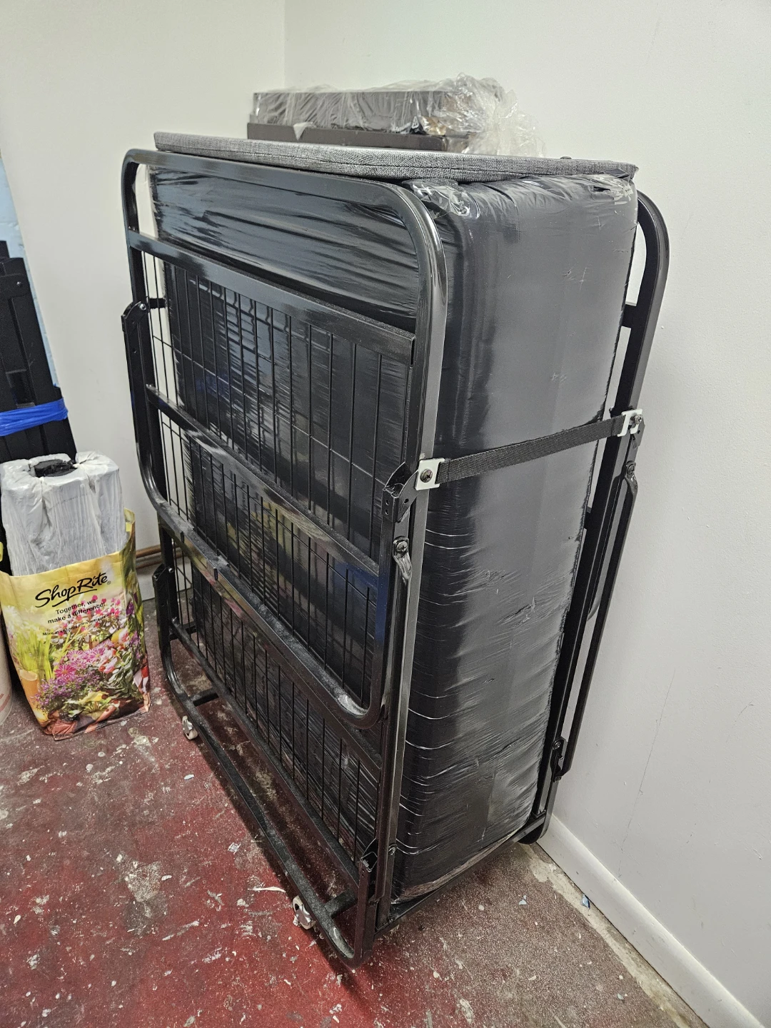 Foldable Twin Bed Frame with Mattress - photo 2