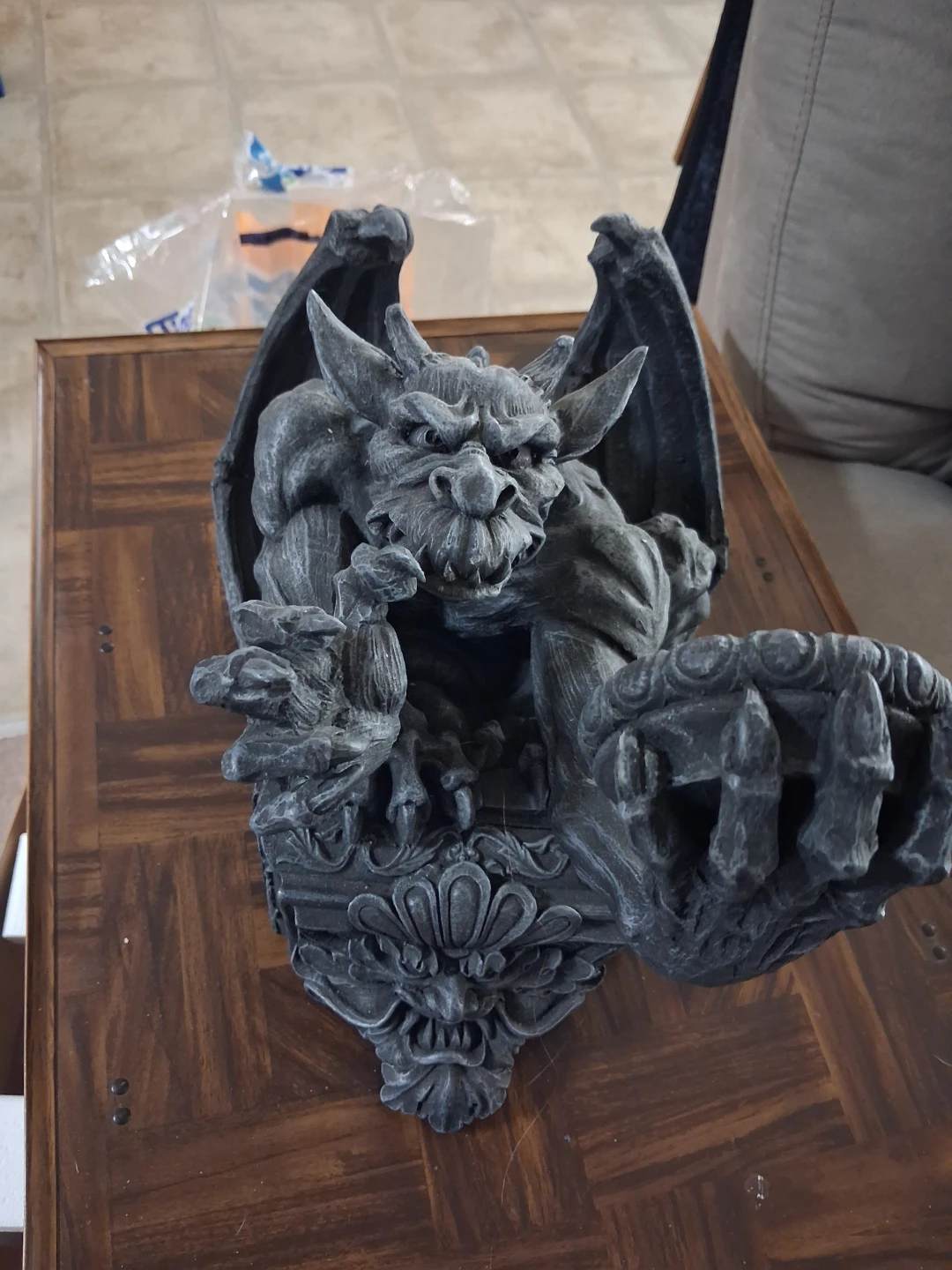 Gargoyle Wall Sconce Candle Holder - photo 2