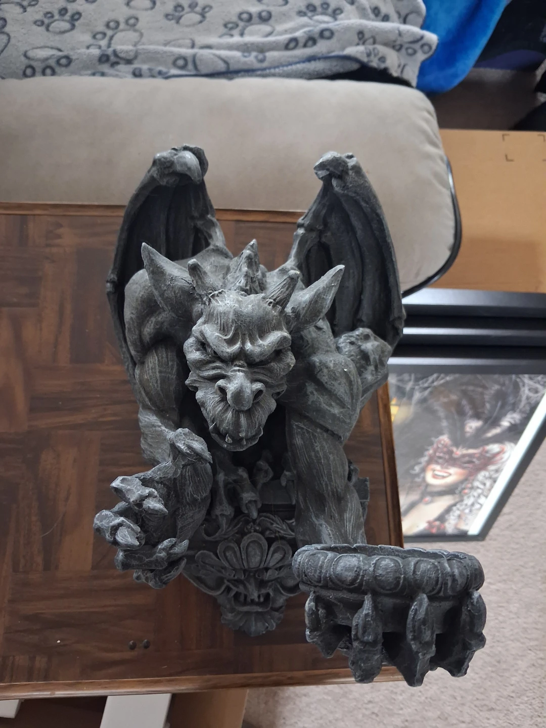 Gargoyle Wall Sconce Candle Holder - photo 3