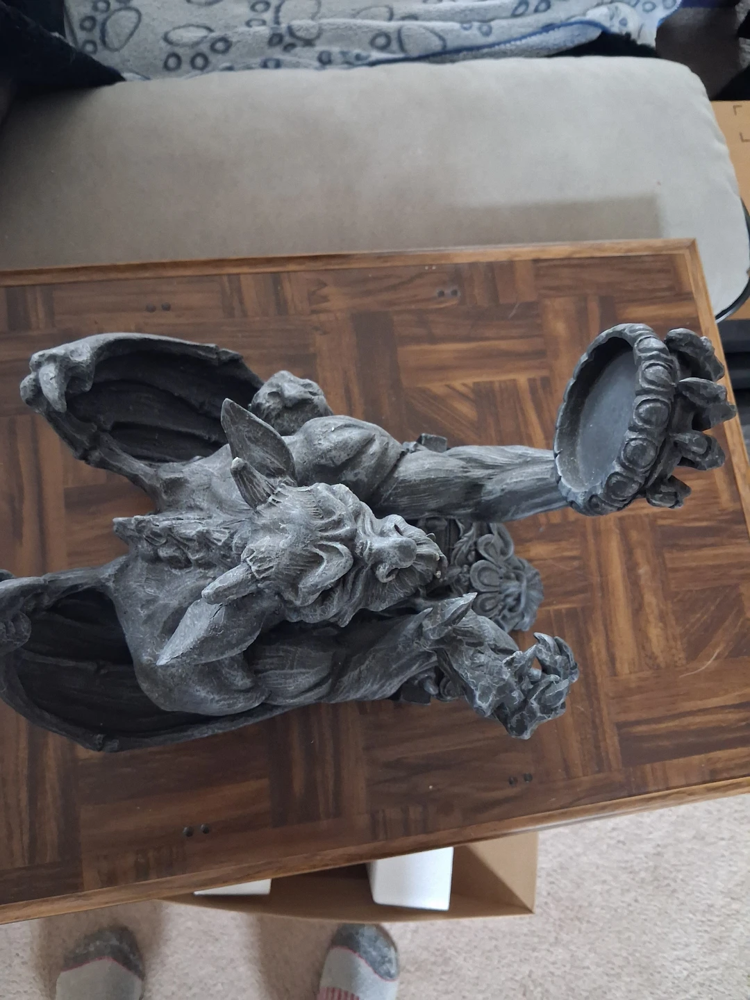 Gargoyle Wall Sconce Candle Holder - photo 4