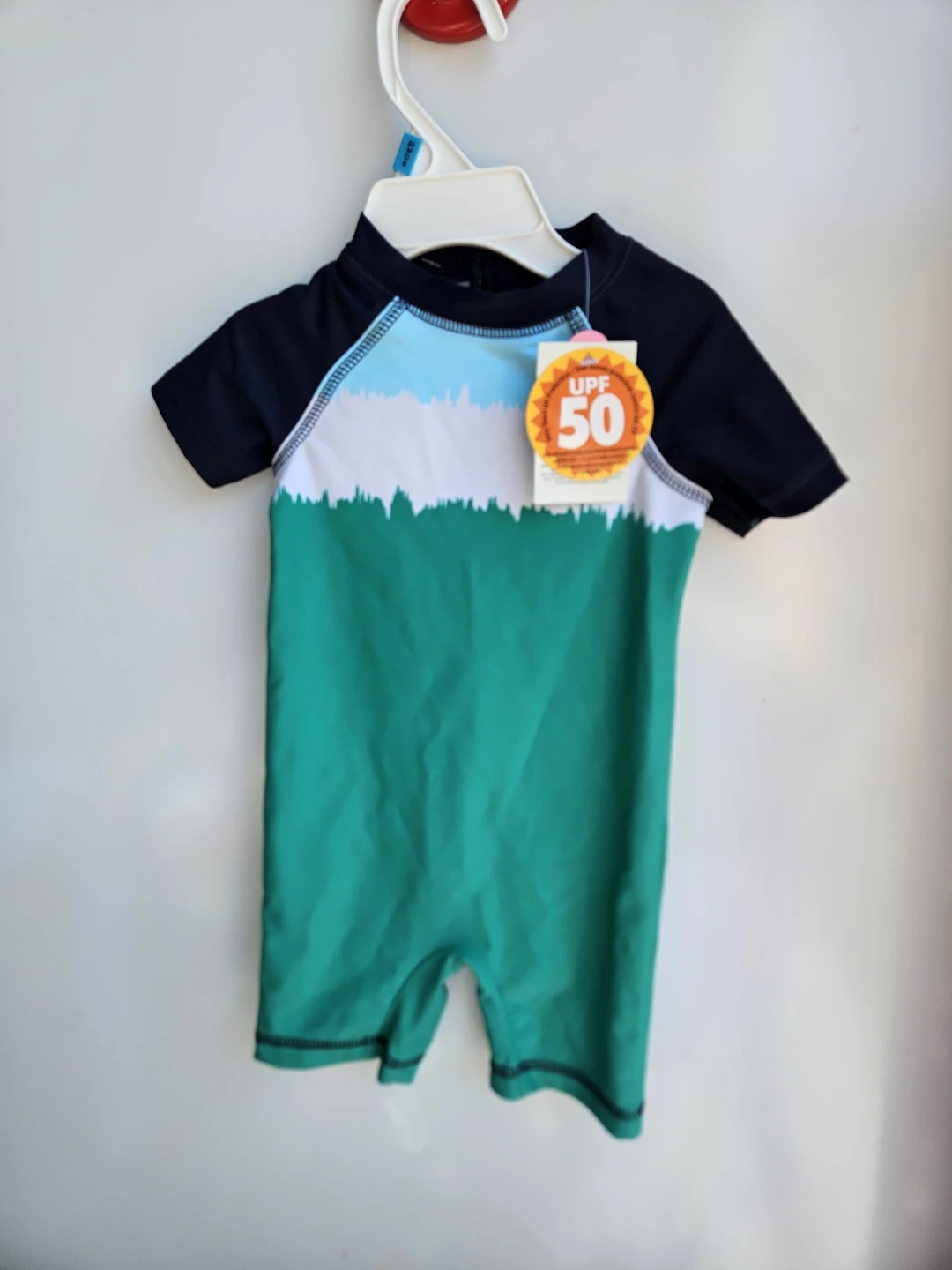 George Baby Swimsuit and Carter's "Little Brother" Onesie Set - photo 3