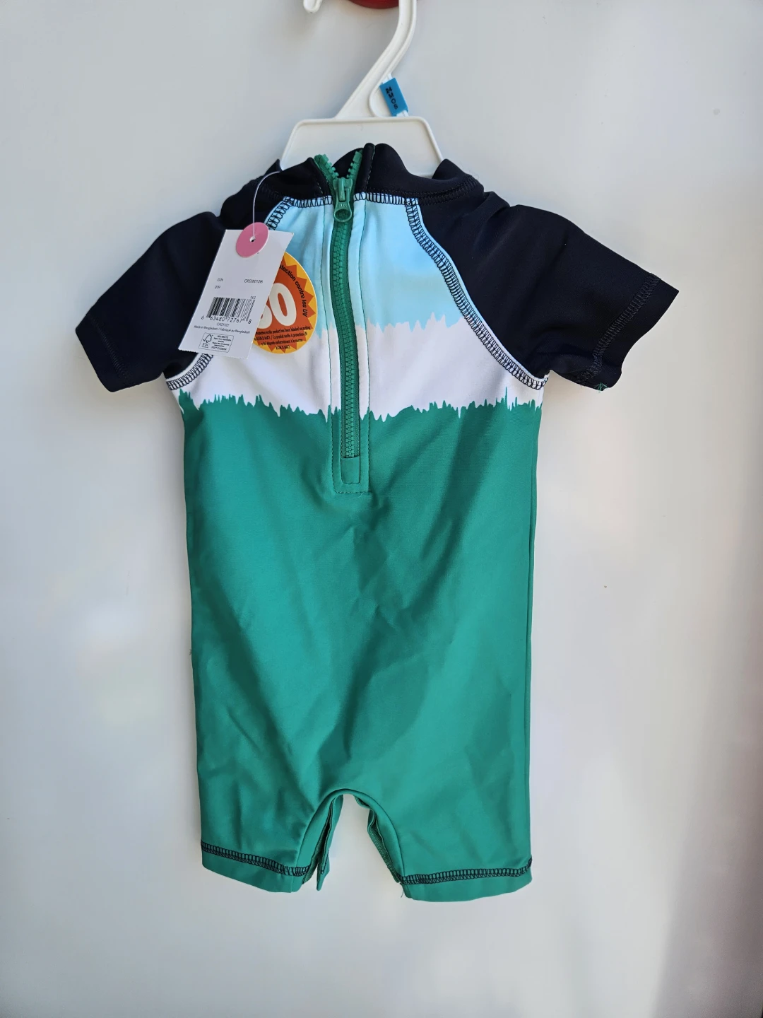 George Baby Swimsuit and Carter's "Little Brother" Onesie Set - photo 4
