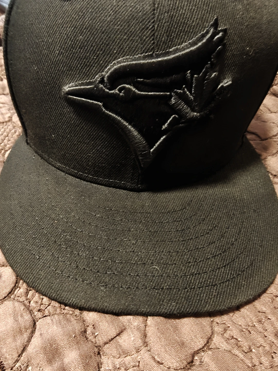 New Era Toronto Blue Jays 9FIFTY Snapback Hat. Black on Black.
