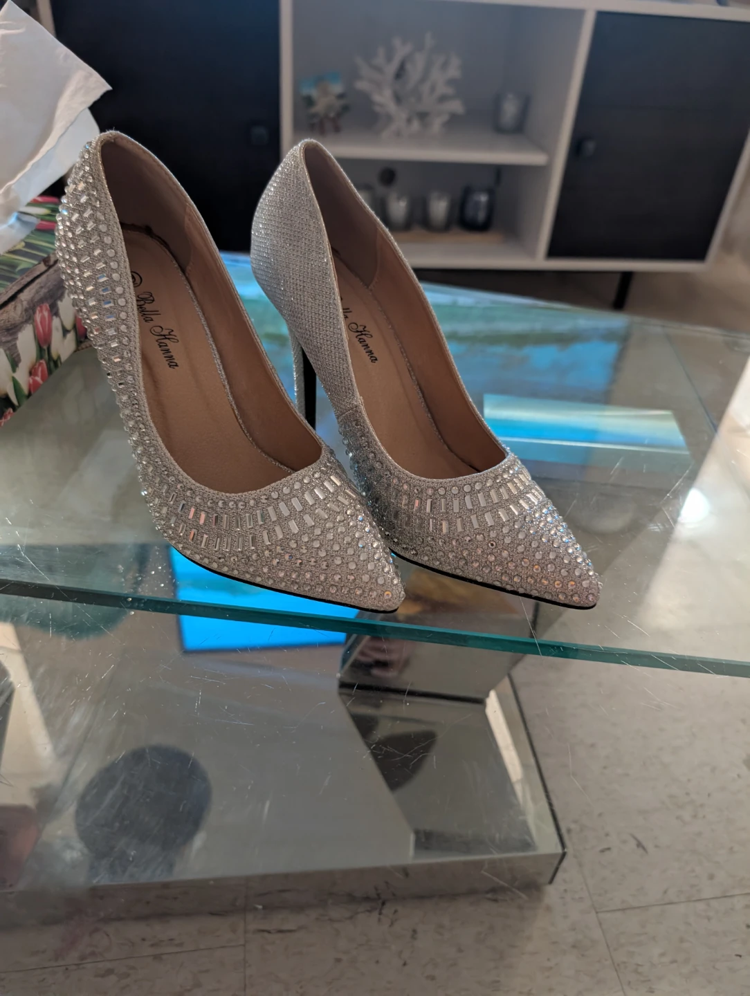 Bella Hanna Embellished Heels Size 9