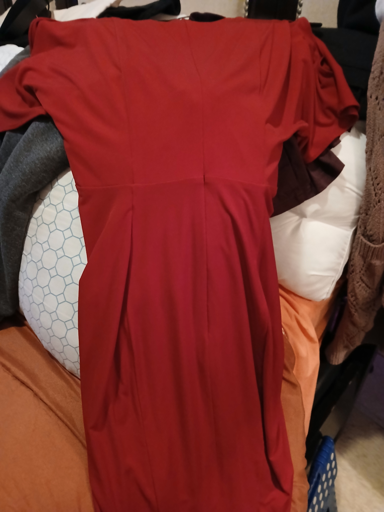 Catherine Malandrino Women's Red V-Neck Twist Front Dress - photo 3