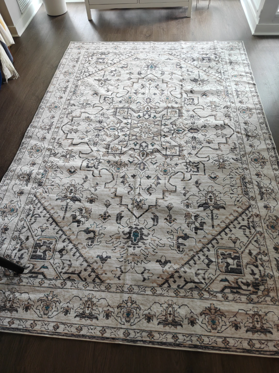 Boho Area Rug 6x9ft Ultra Soft Machine Washable Non Slip Rug