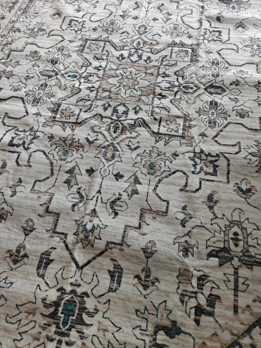 Boho Area Rug 6x9ft Ultra Soft Machine Washable Non Slip Rug - photo 2