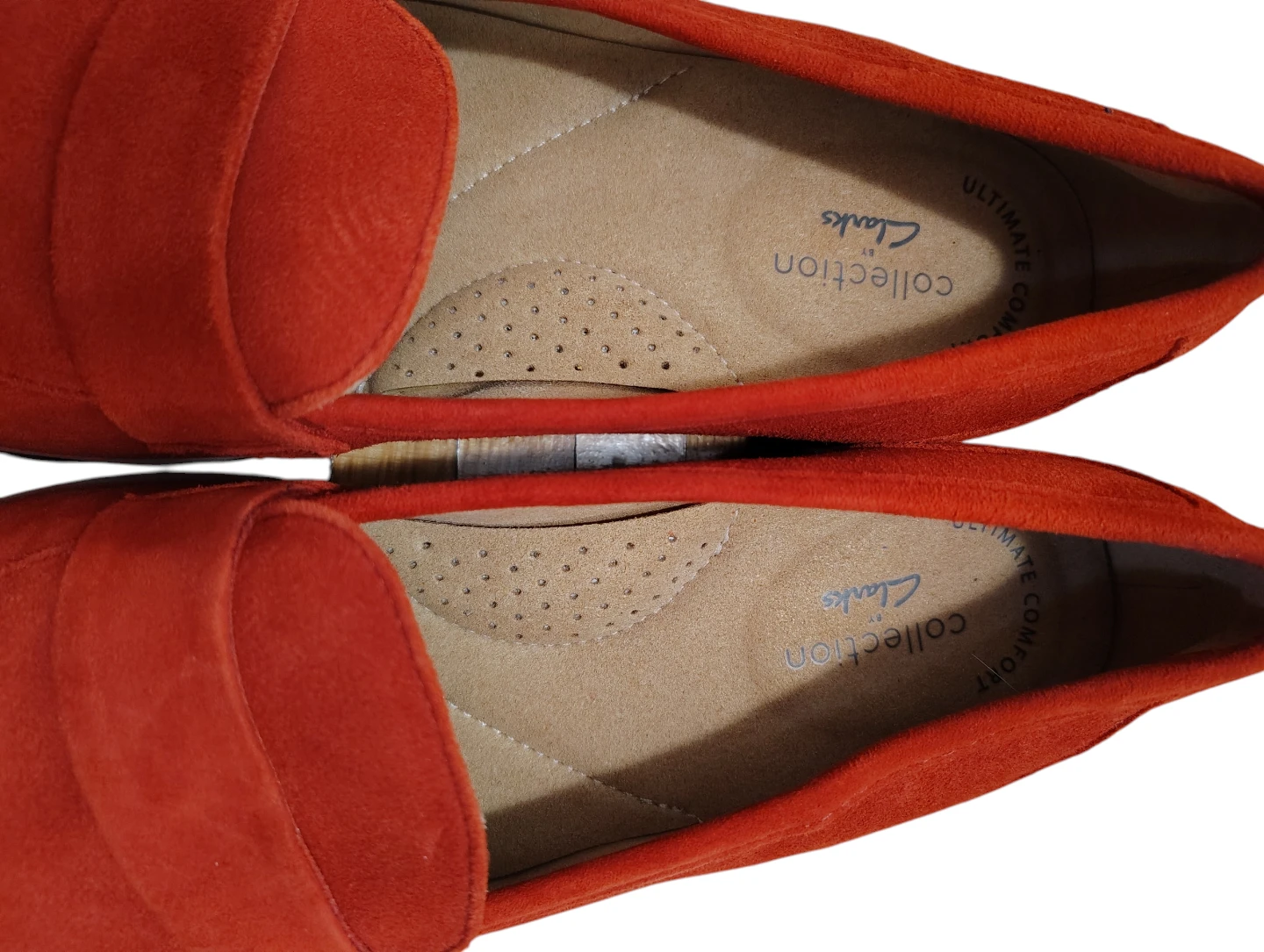 🤩Clarks Red Suede Loafers - Size 7,5 - photo 5