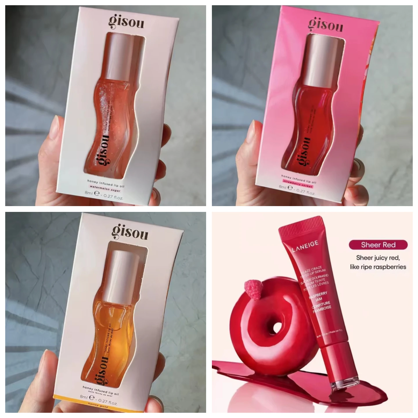 Gisou Honey Infused Lip Oil (Various Flavours)