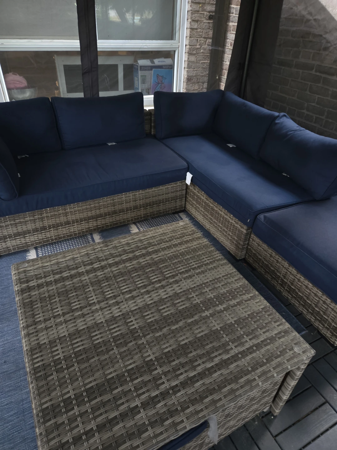 Outdoor Sectional Sofa  and Coffee Table