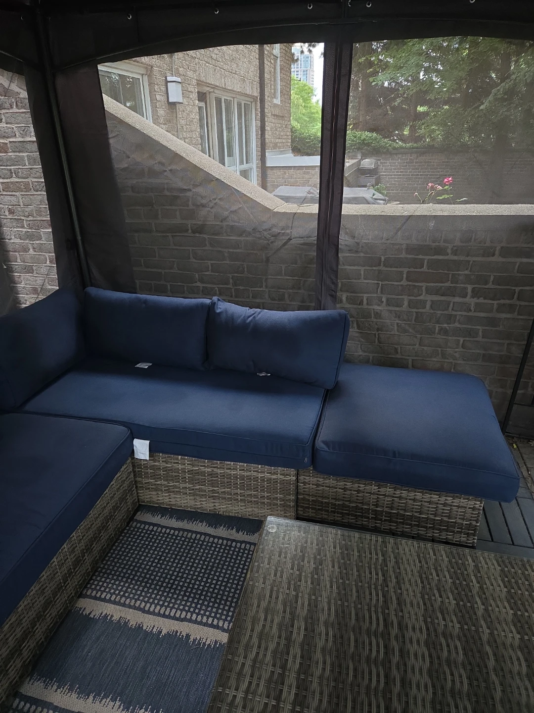 Outdoor Sectional Sofa  and Coffee Table - photo 4
