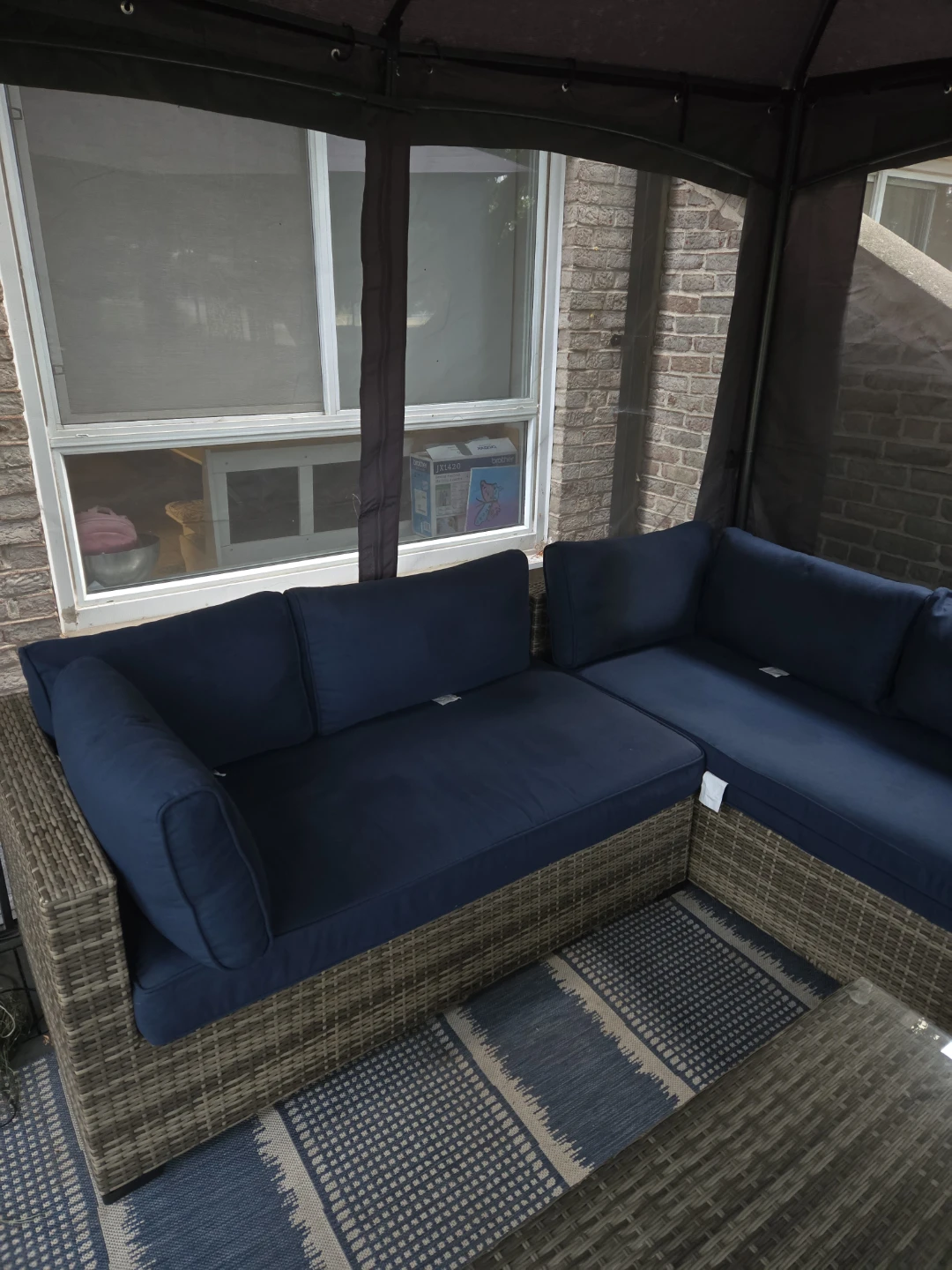 Outdoor Sectional Sofa  and Coffee Table - photo 5