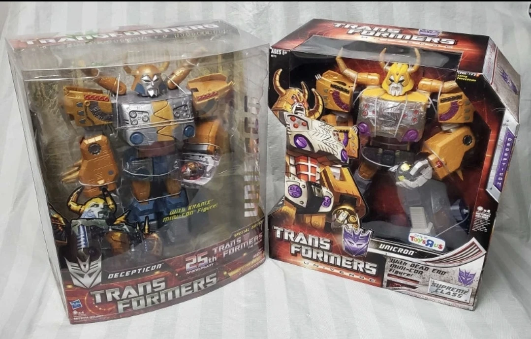 New Sealed Transformers Unicron 25th anni & toys r us exclusive