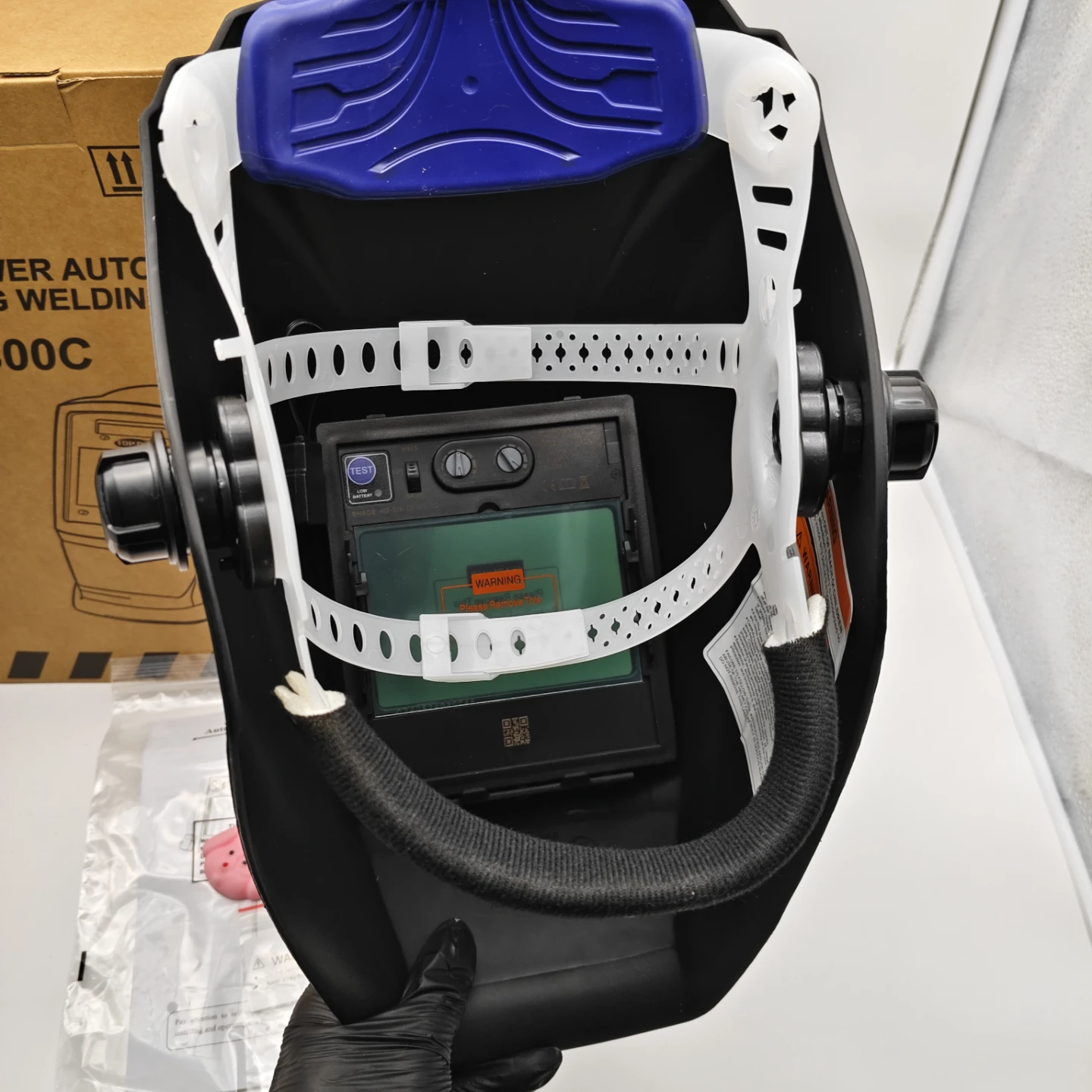 TOP DC Solar Power Auto Darkening Welding Helmet TD-LY800C - photo 3