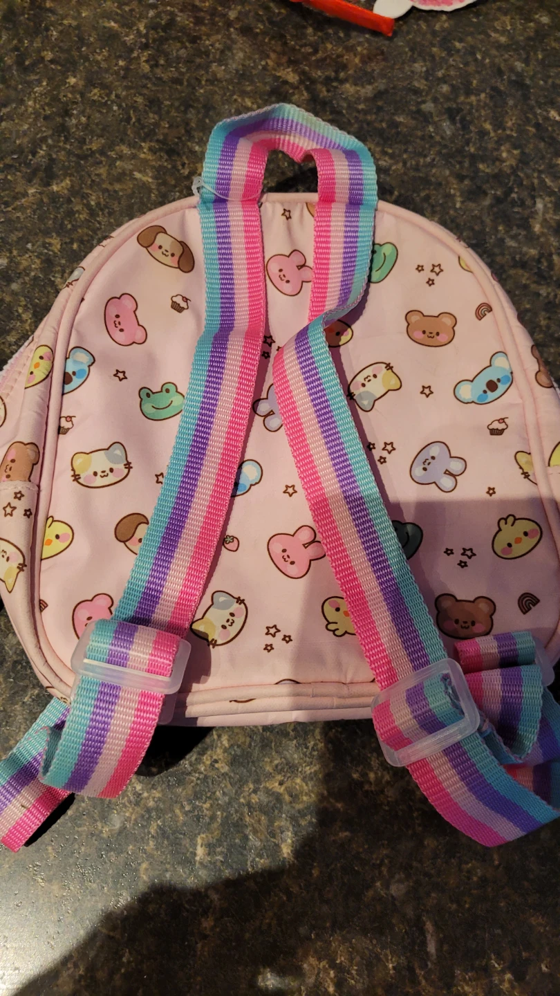 Pink Kawaii Character Mini Backpack - photo 2