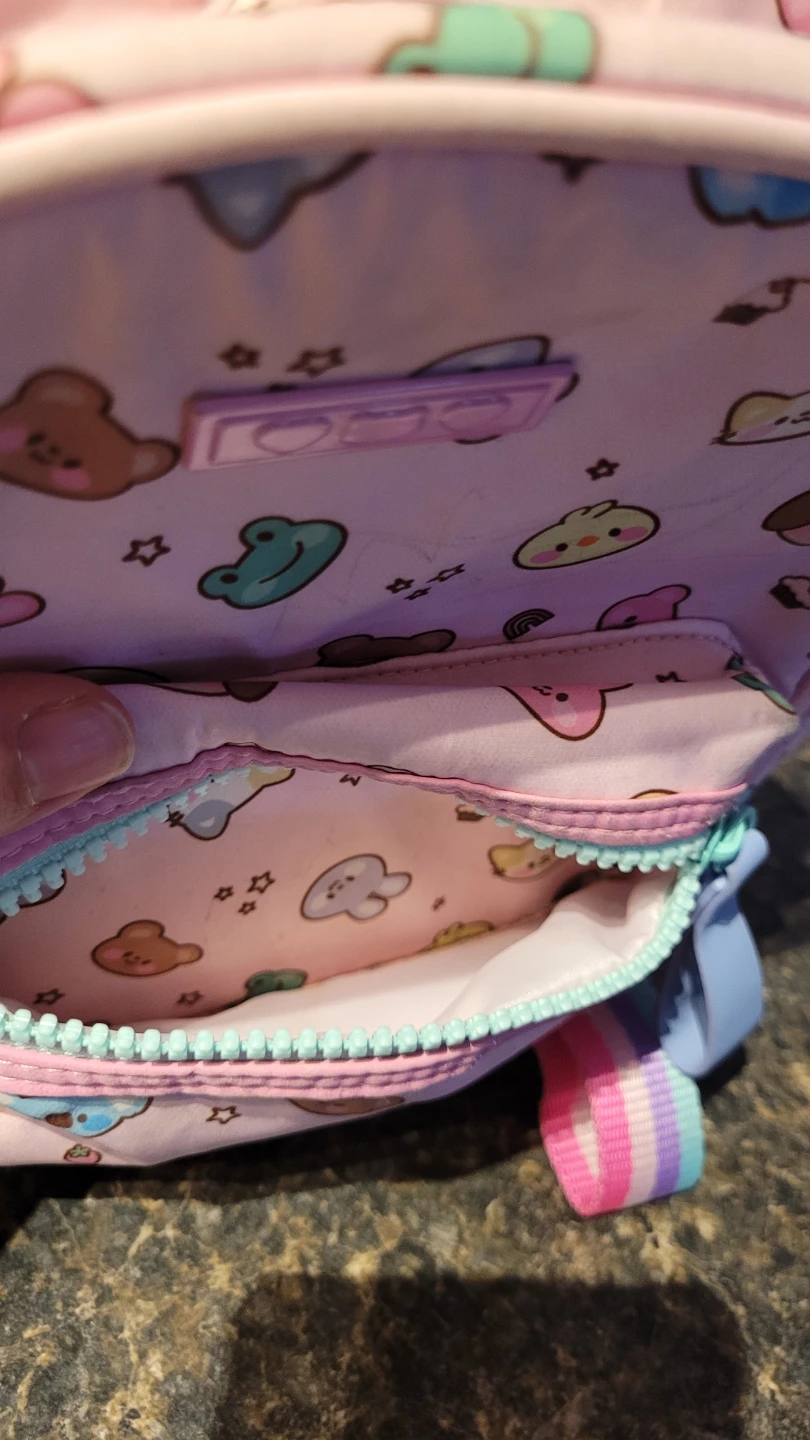 Pink Kawaii Character Mini Backpack - photo 3
