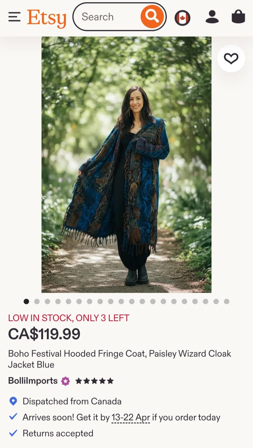 Bolli Imports Wizard Coat - bought at Shambhala
