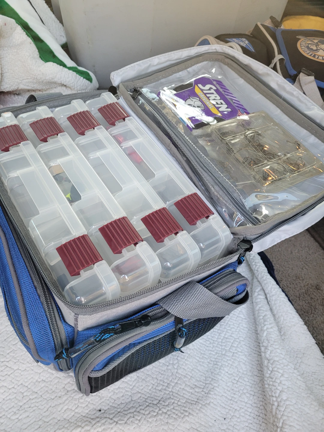 Plano Blue and Grey Fishing Tackle Bag with 4 Utility Boxes - photo 3