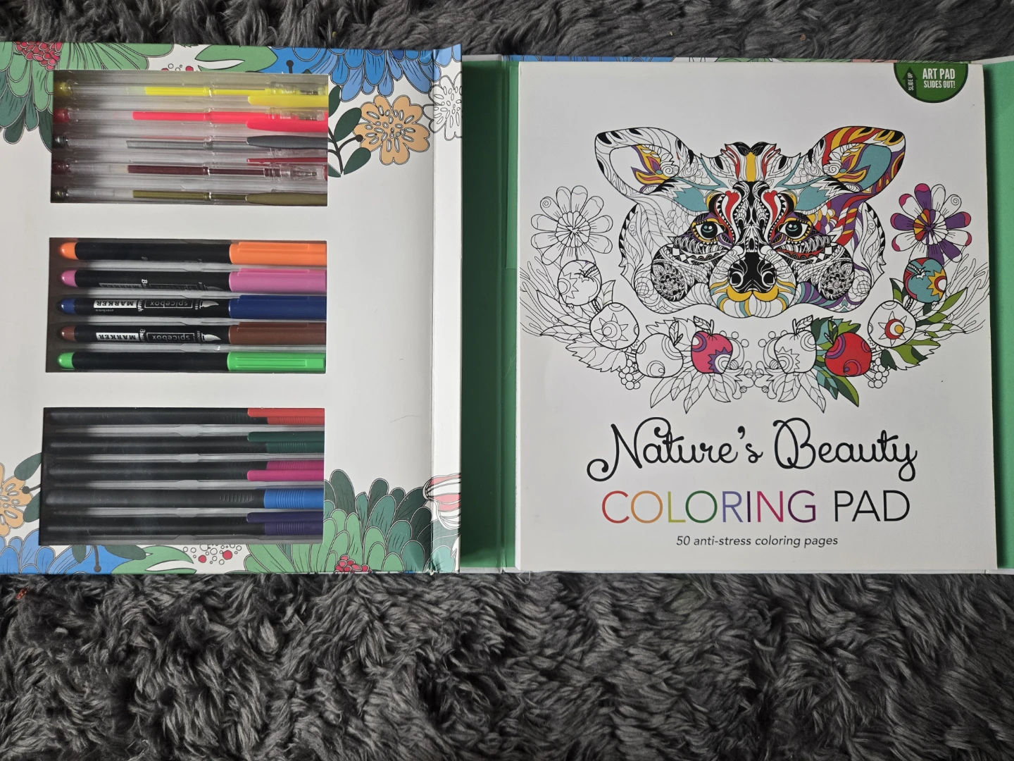 Set of 2 nature/animal adult coloring books - photo 4