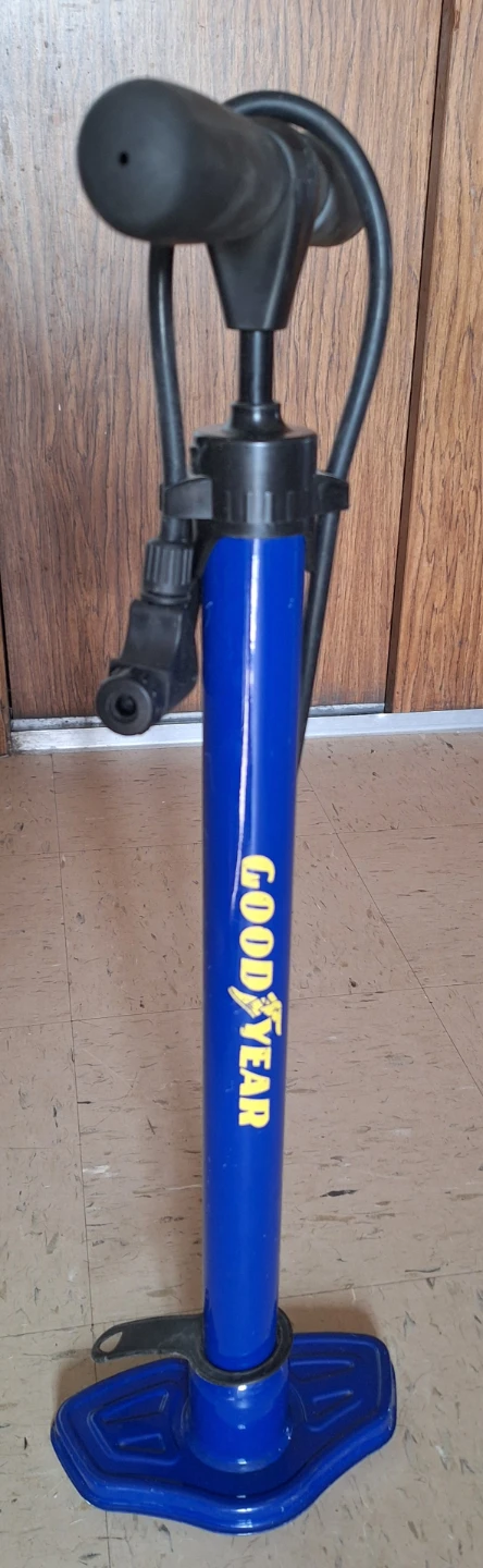 Goodyear Blue Bicycle Floor Pump