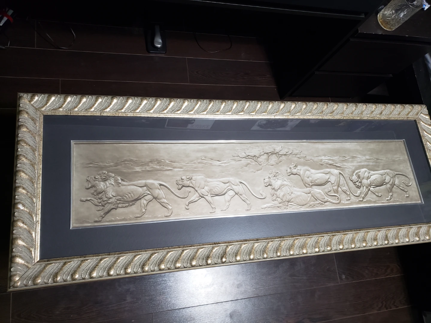 47 Inch Panoramic Portrait of Lions