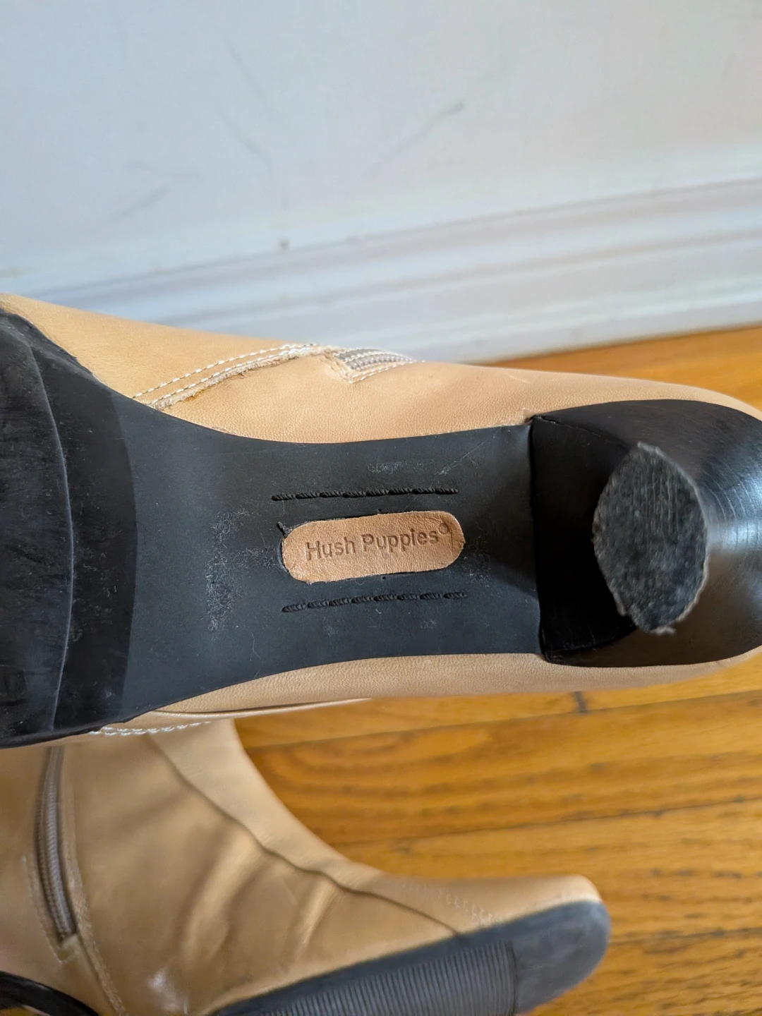 Hush Puppies Women's Tan Leather Boots Size 7.5 - photo 5