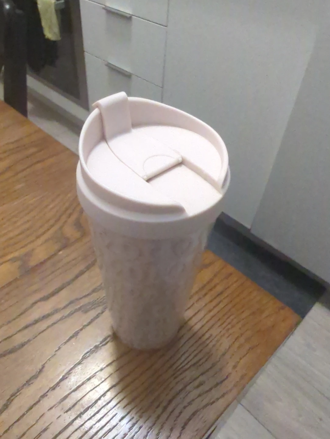 Light Pink Reusable Travel Mug #free