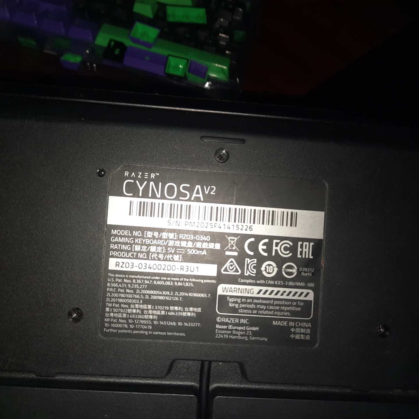 Razer Cynosa V2 Gaming Keyboard - photo 4