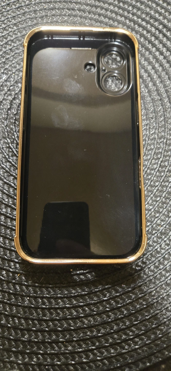 iPhone 11 Luxury Case - Black & Gold with Heart Ring Stand - photo 2