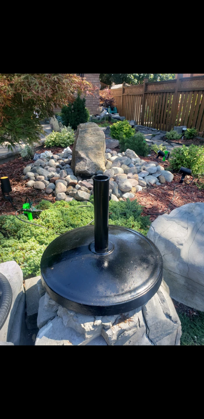 Black Patio Umbrella Base