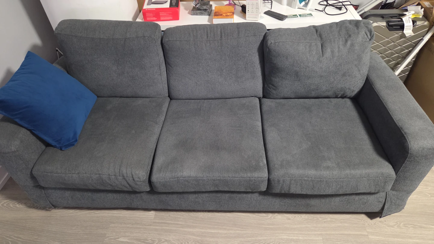 Grey 3-Seater Sofa - photo 2
