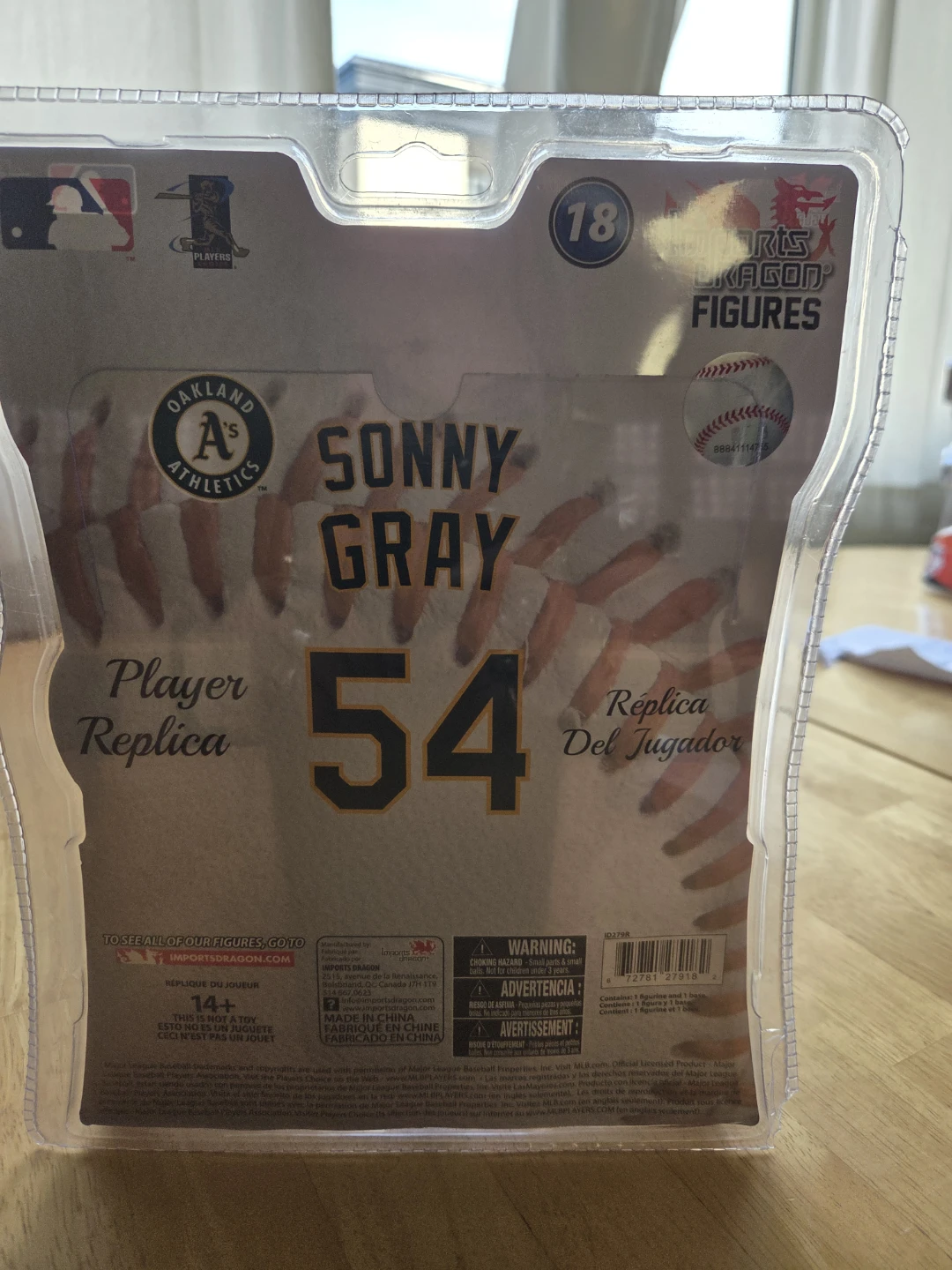 Sonny Gray 54 Oakland Athletics Player Replica Figure - photo 2
