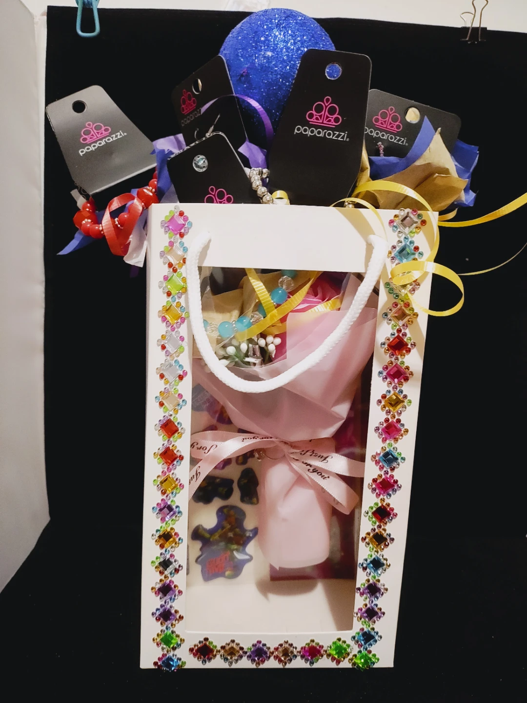 🌱 little girls Jewelry light up Bouquet gift bag new