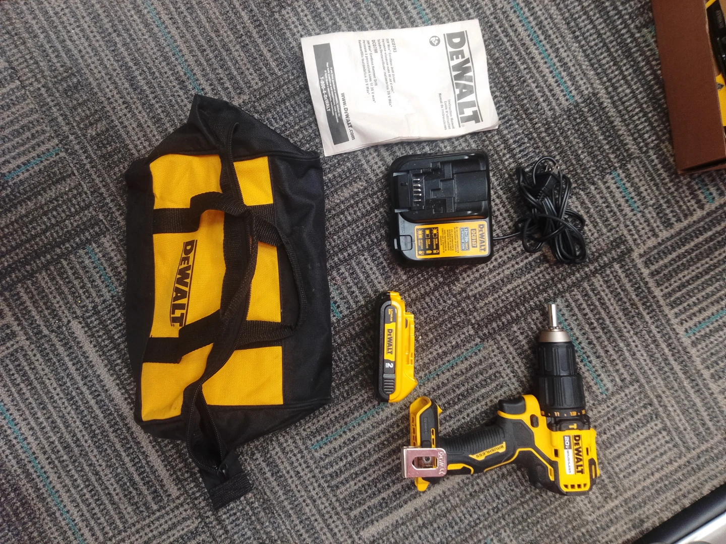 DeWalt 20V MAX Cordless Brushless Drill w/ Battery & Charger