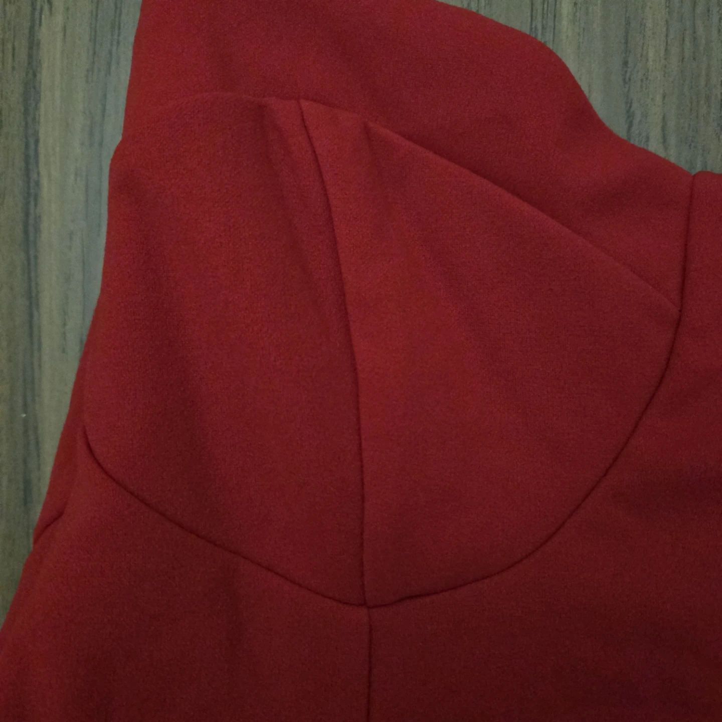 Red Mini Dress with Zipper Back - photo 2