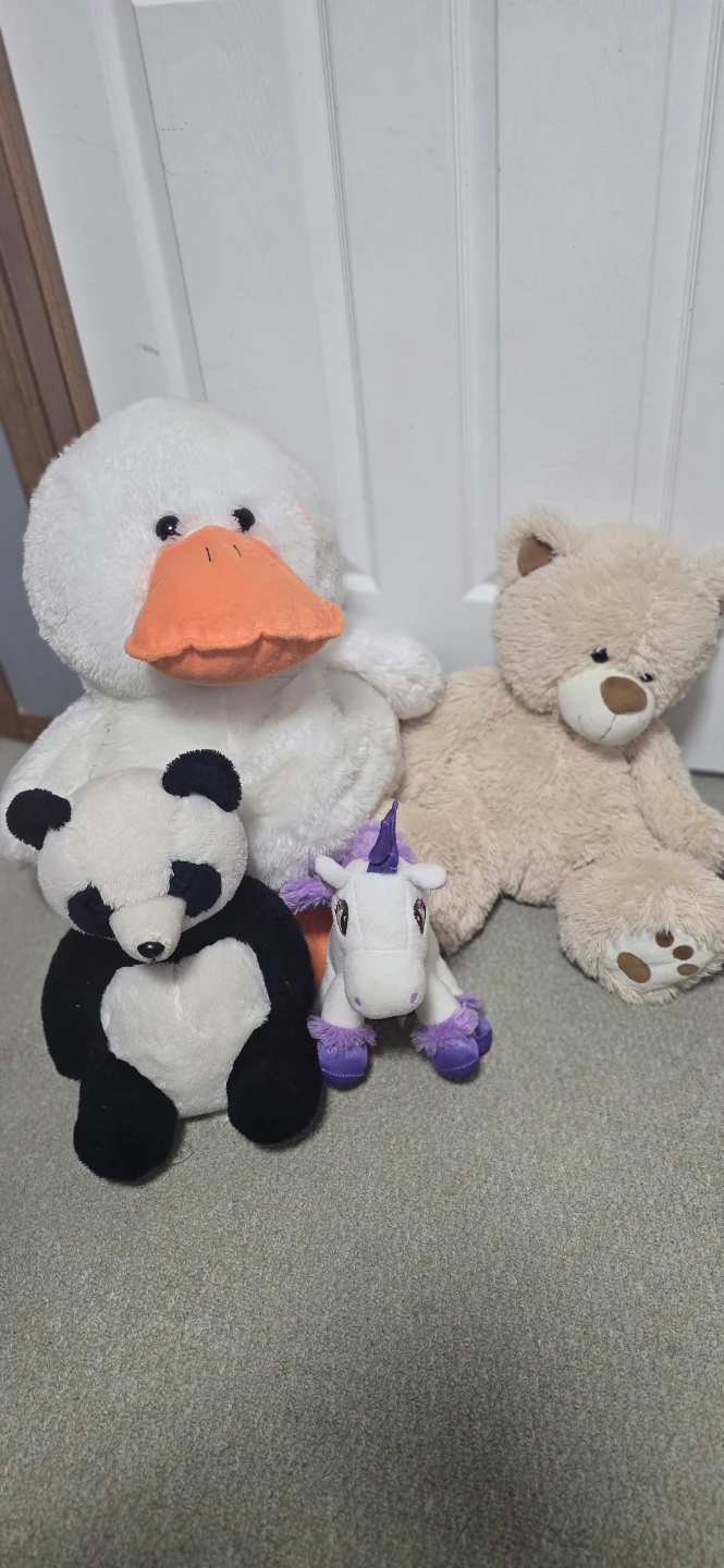 Plush Stuffed Animals - Duck, Panda, Unicorn, Bear