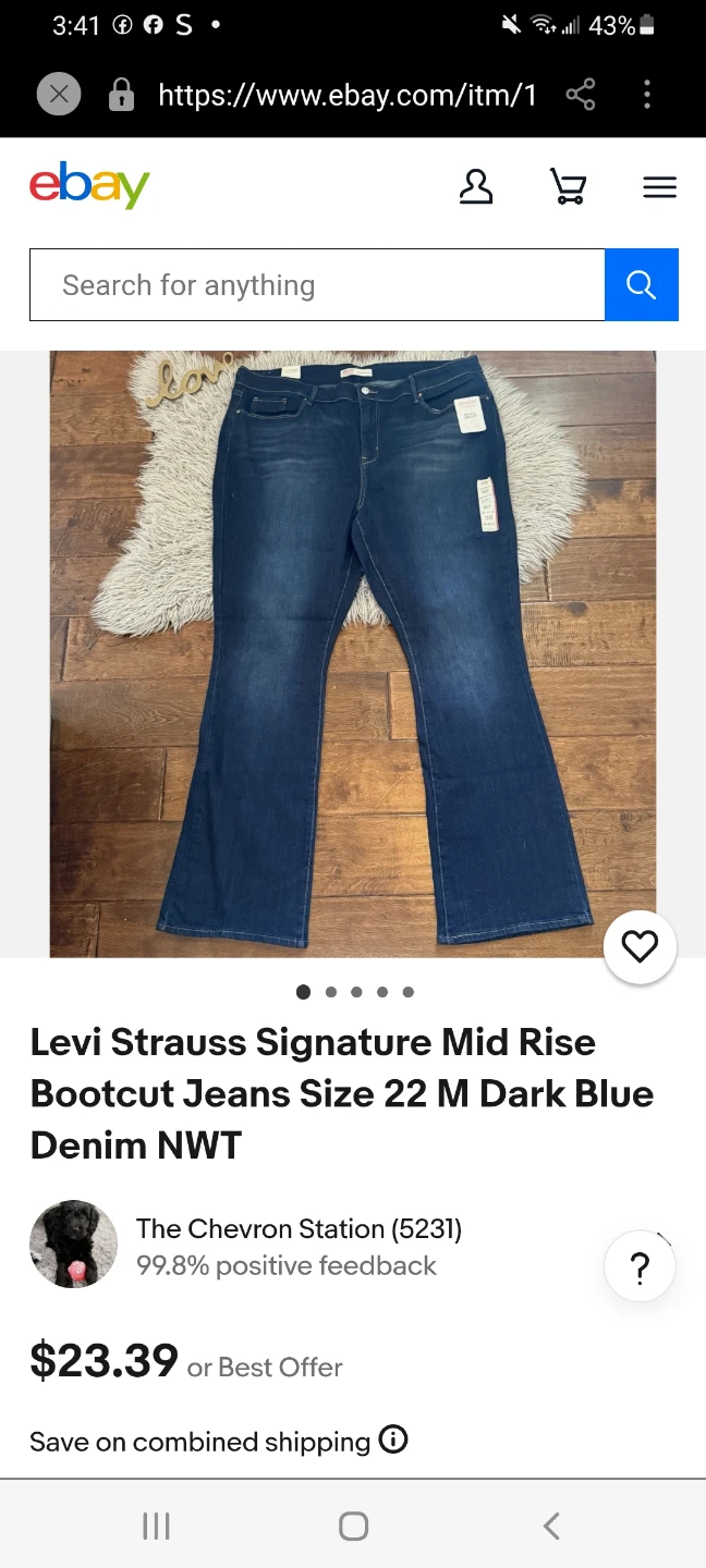 Levi Strauss Signature Mid Rise Bootcut Jeans - photo 3