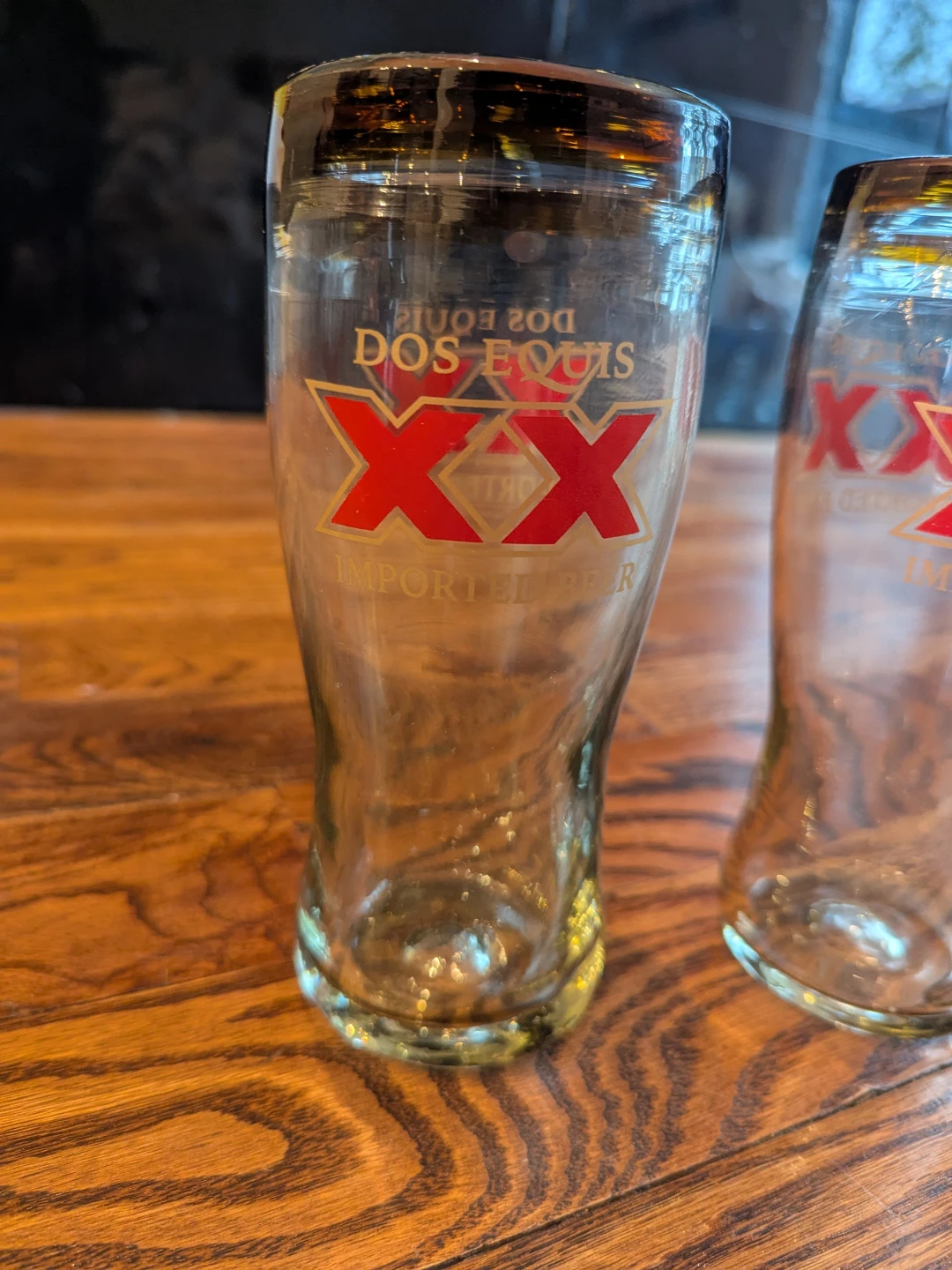 Dos Equis XX Beer Glasses (Set of 2)