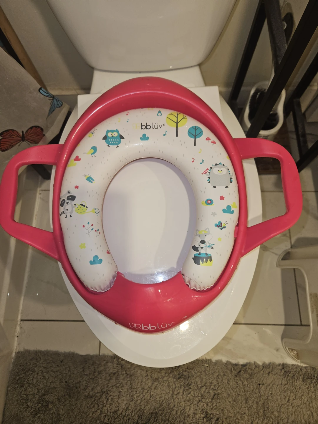 bbluv Potty Training Seat with Handles - Pink