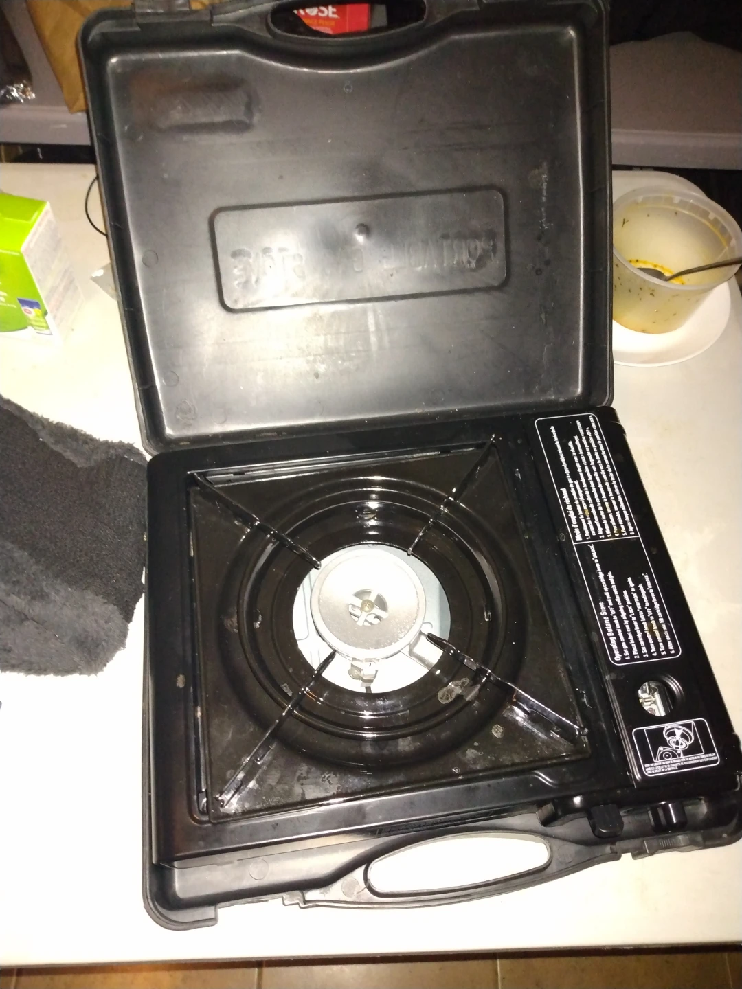 2 like new Portable Propane Gas Stove Burner with Case