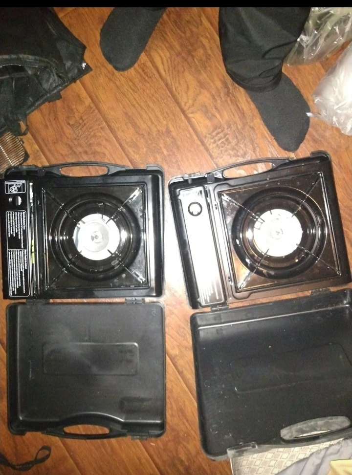 2 like new Portable Propane Gas Stove Burner with Case - photo 2
