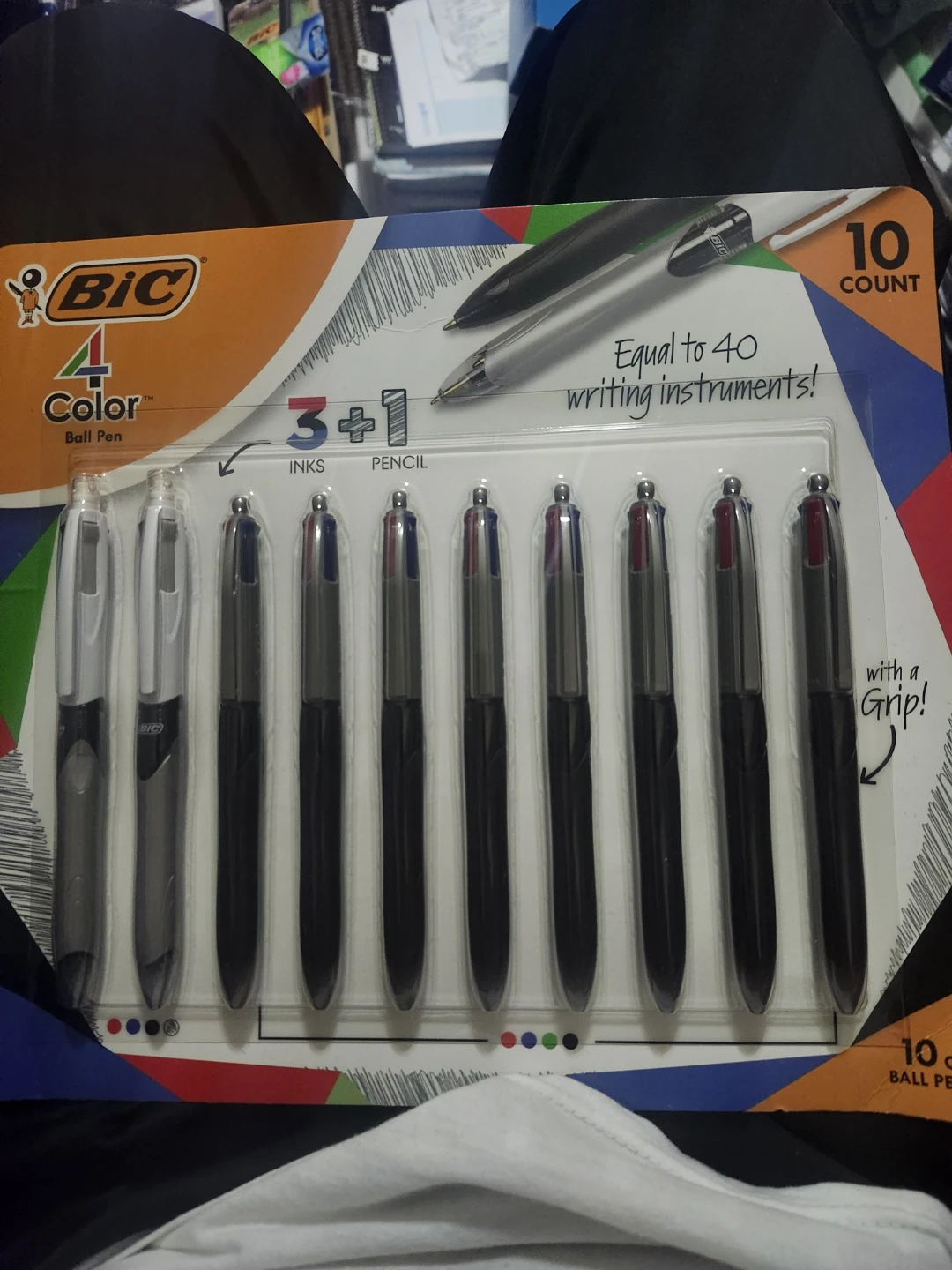 Bic 4 Color Ball Pen 10 Count