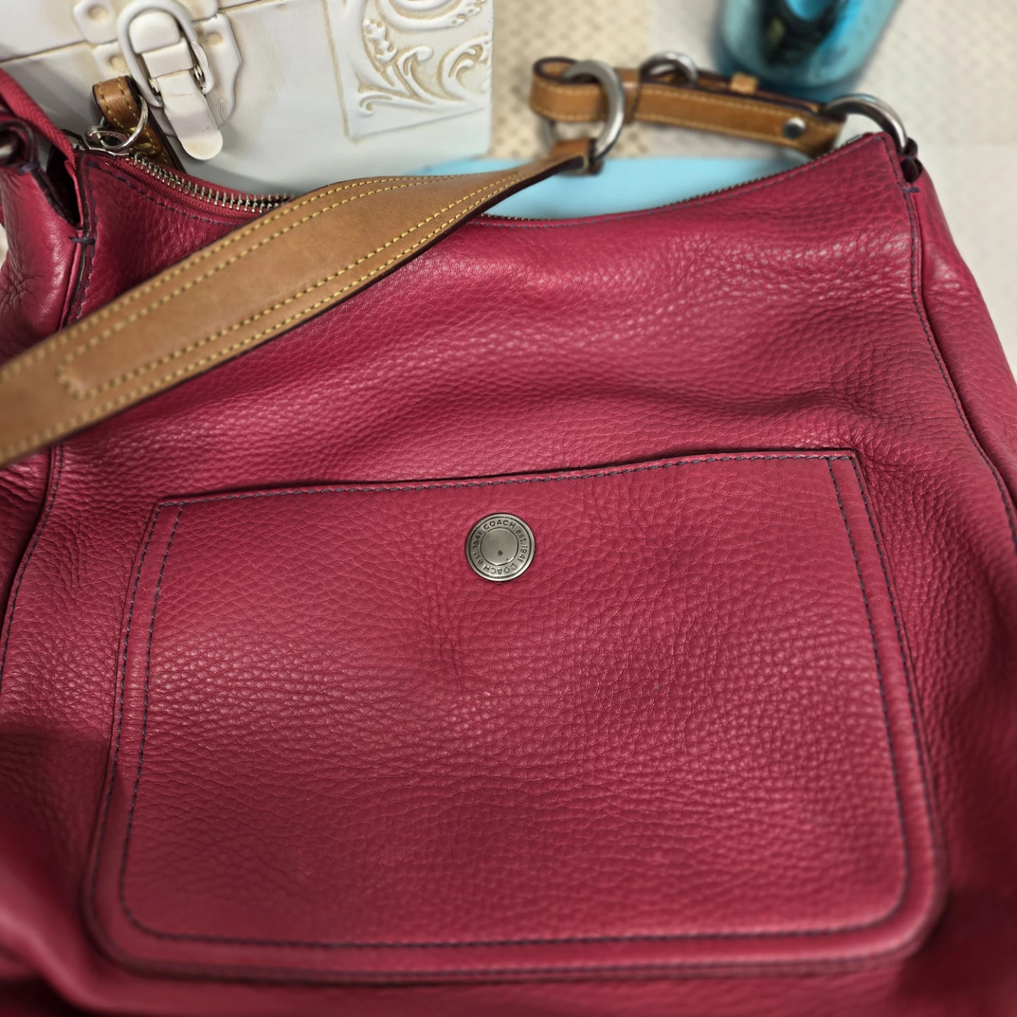Coach Pink Leather Shoulder Bag - photo 4