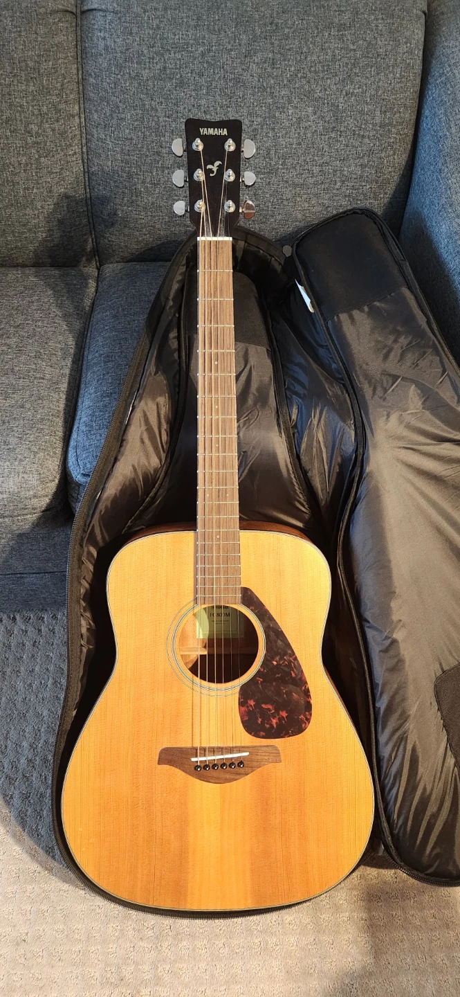 Yamaha FG800M Acoustic Guitar with Gig Bag